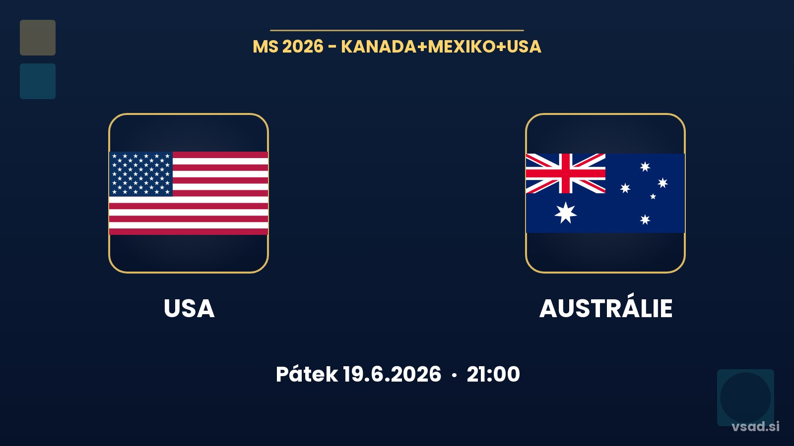 USA vs Austrálie: analýza a tipy na MS 2026