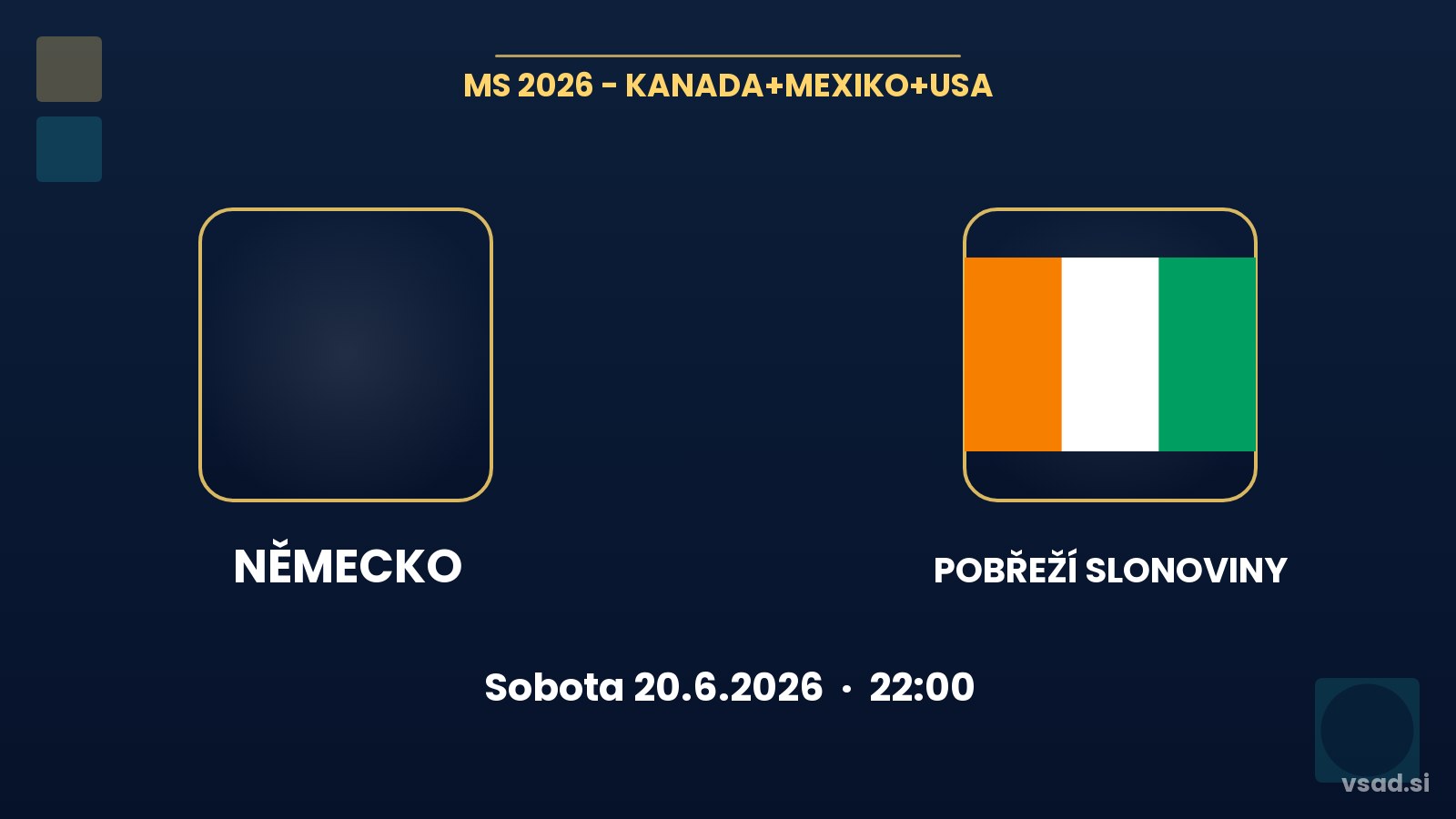 Německo vs Pobřeží slonoviny: analýza a tipy na MS 2026
