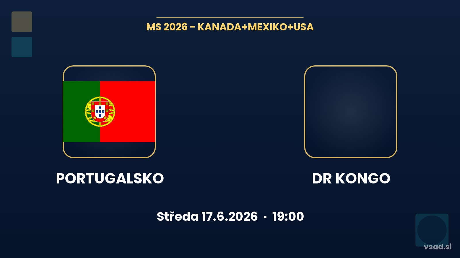 Portugalsko vs DR Kongo: analýza a tipy na MS 2026