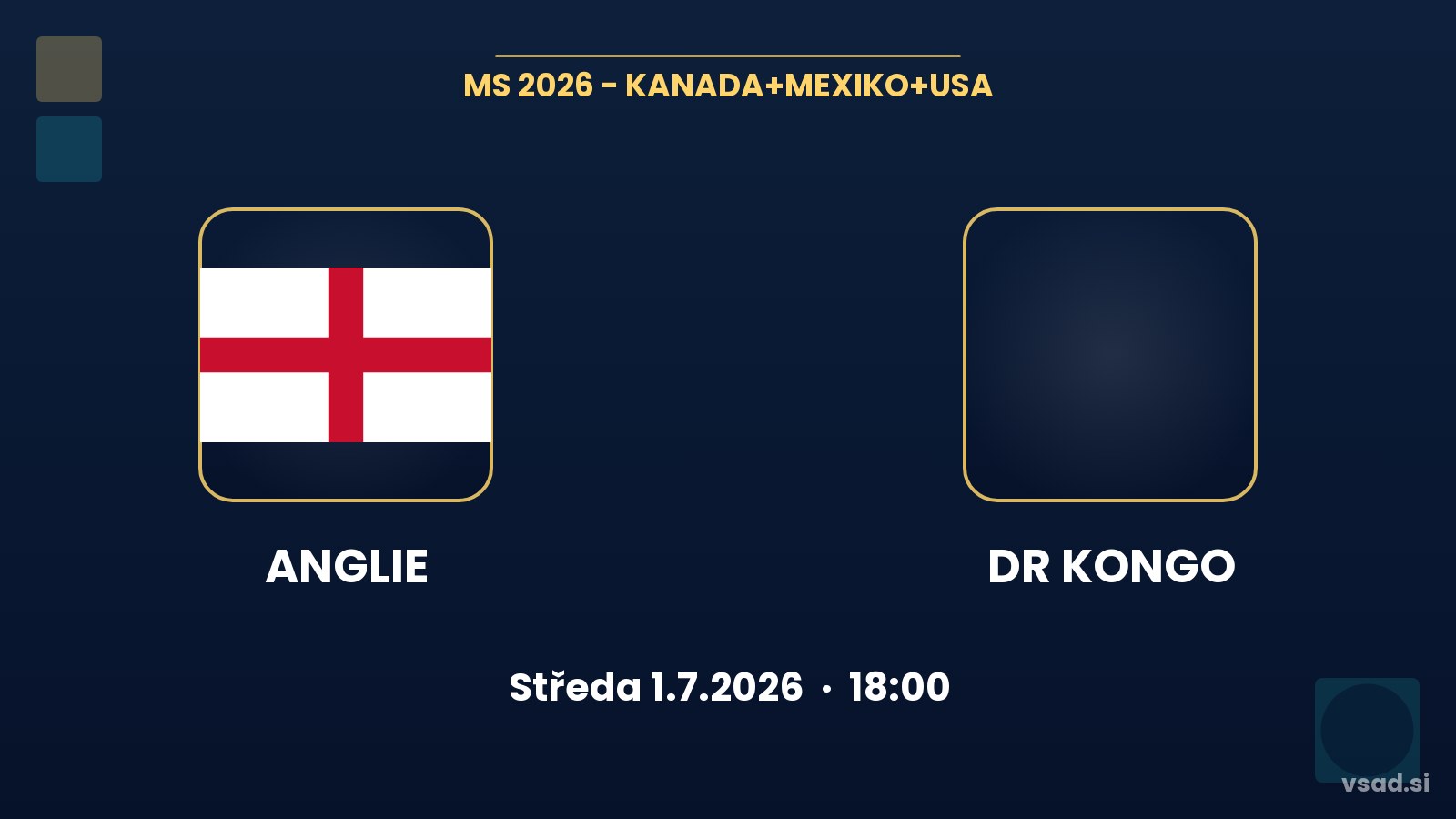 Anglie vs DR Kongo: analýza a tipy na MS 2026