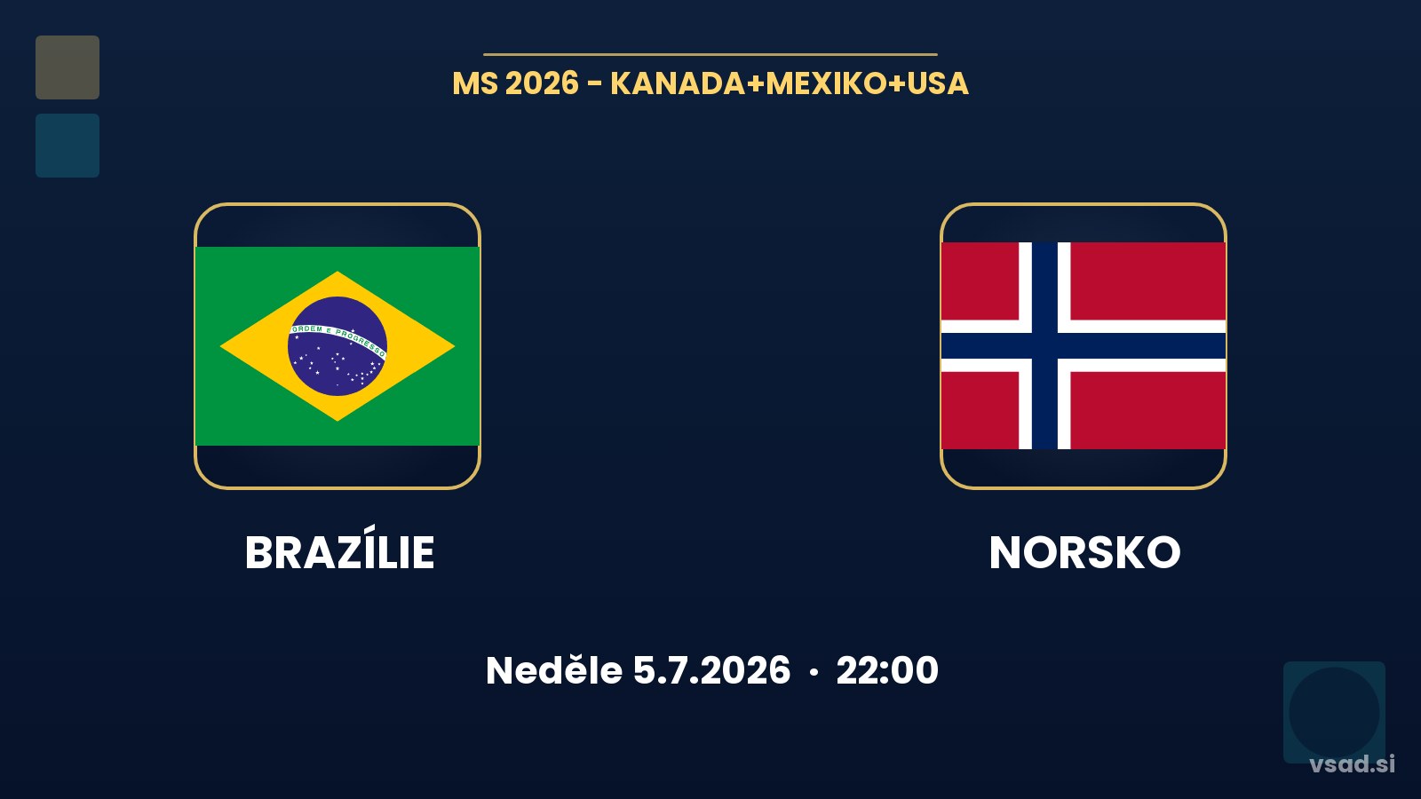 Brazílie vs Norsko: analýza osmifinále MS 2026